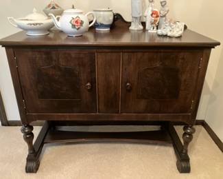 1930's walnut sideboard