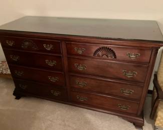 Solid mahogany dresser w 8 dovetailed drawers, K. Ling Furniture