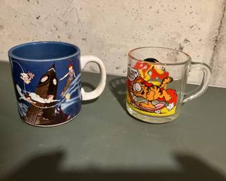 Peter Pan mug, McDonald's Garfield mug