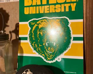 Metal Baylor sign