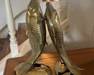 Brass Koi Figurines