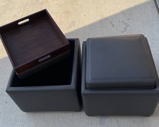 Storage cubbies.