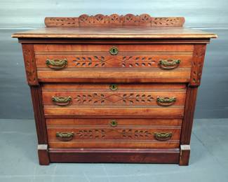 Hand Crafted Dresser with Ornate Details