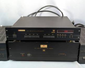 Parasound P/SP-1500 AV Processor/Preamplifier, HCA-1200II High Current Power Amplifier, And HCA-1201A High Current Power Amplifiers, Qty 2