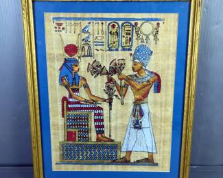 Framed Egyptian Papyrus Art