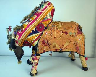 Hand Made Fabric Pinata Style Bull