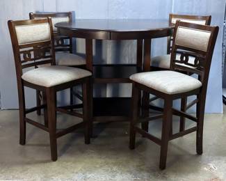 New Classic Home Furnishing Counter Height Table And Chairs, Qty 4