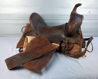 Western Saddle with Sno-Seal Leather Treatment