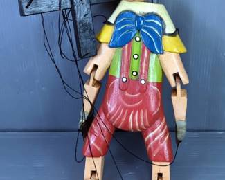 Handcrafted Wooden Pinocchio Marionette