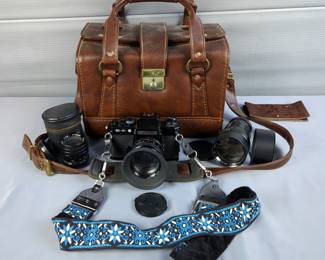 Argus CR-3E Camera with Lenses and Accessories