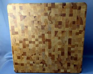 Catskill Craftmen Wood End Grain Cutting Board and Juice-O-Mat Juicer