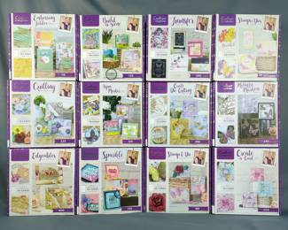 Crafter's Companion Kits Including Embossing Folders, Transfers, Stamps, Die Cutting Tools, Markers And More,12 Sets
