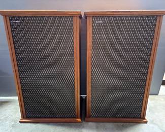 Tannoy Windsor Floor Speakers, Qty 2, Approx 41.5" x 25" x 18.25"
