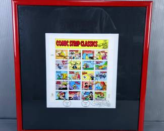 Framed Comic Strip Classics Stamp Collection