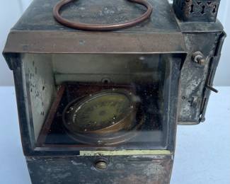Lobsterman's Illuminated Binnacle Compass With Brass Case