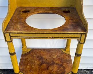 19th Century Decorated Wash Stand