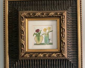 Signed watercolored sketches 2 for $50.