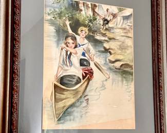 VINTAGE TRUE WATERCOLOR.