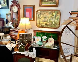 ANTIQUE WASHSTANDS, OLD ART.