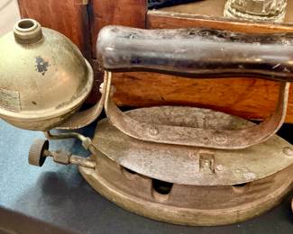 ANTIQUE GAS IRONS.