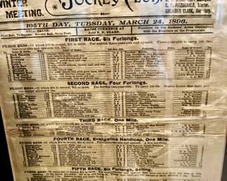 WE HAVE TWO CRESCENT CITY JOCKEY CLUB PROGRAMS.