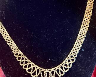 14k gold necklace. Removed daily