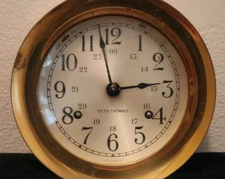Vintage Seth Thomas Ship’s Bell Maritime Clock