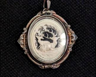 Antique Pinchbeck Swivel Brooch