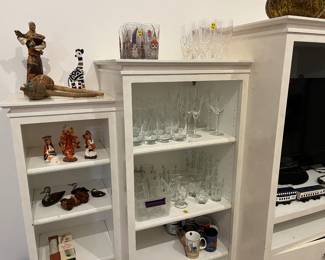 Glassware and Curios from their travels.