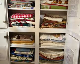 Table linens.