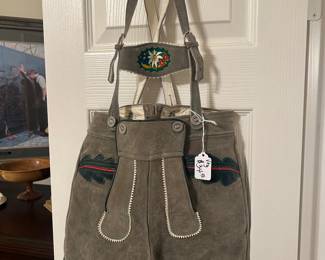 Pair of lederhosen shorts for children