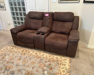 Pair of double reclining sofas