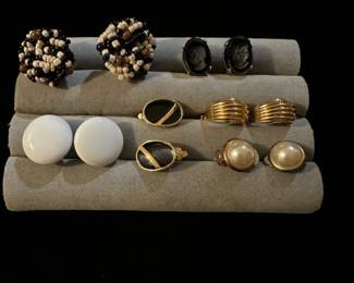 Vintage clip on earrings
