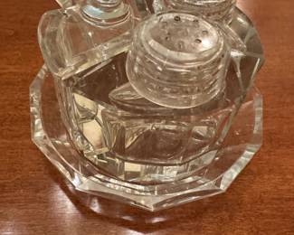 Vtg. condiment set