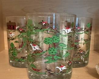 Vintage 1950s Cera fox hunt glasses