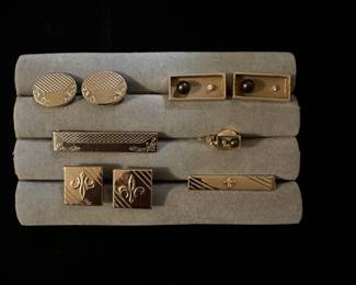 Swank cuff links and tie pins