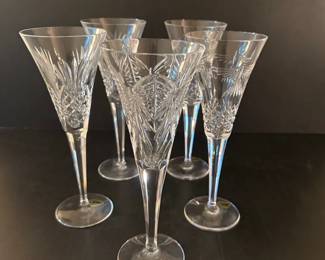 Waterford crystal champagne stemware 