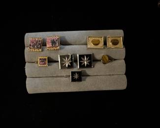 Mens Jewelry - Swank cuff links and tie clips