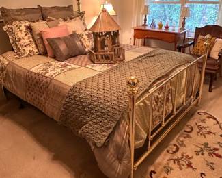 Bed frame - Brass Colored, Four Poster