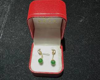 Jade earrings