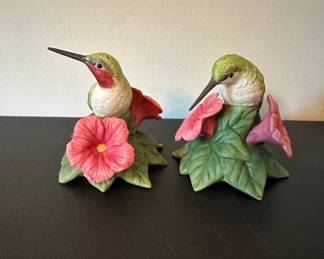 Lenox Hummingbird salt and pepper shakers