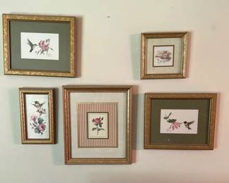 Hummingbird and Florals - Artwork