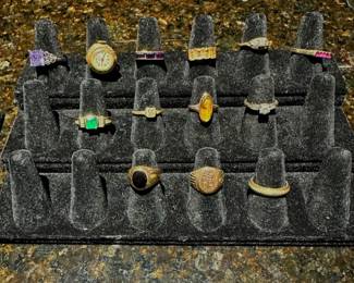 Jewelry - 14K, 18K and sterling rings