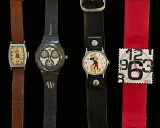 Little Orphan Annie, Swatch, Mickey Mouse and Stamps