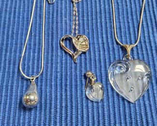 Sterling necklaces and pendants