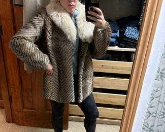 I’m digging the chevron fur coat