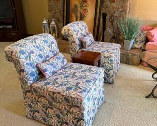 Drexel Heritage slipper chairs