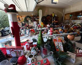 Tons of holiday decor