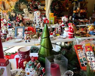 Tons of holiday decor