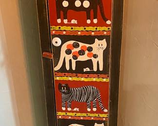 Painted Cat cabinet